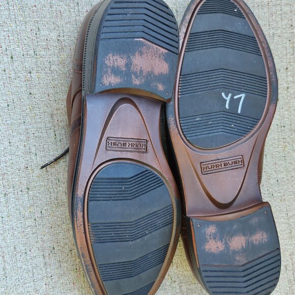 Nunn Bush Men Shoes Sherwood Comfort GEL Oxfords Dress Brown Shoe 9M - Picture 10 of 13